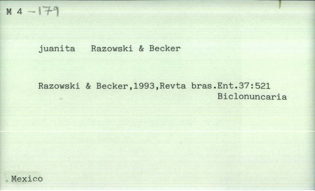 front of card